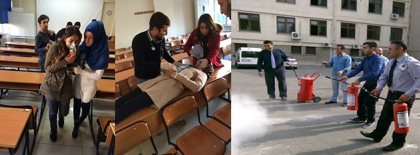 Bahçelievler Yerleşkesinde Tahliye ve Yangın Tatbikatı Gerçekleştirildi. 